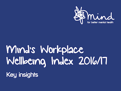 Mind's Workplace Wellbeing Index 2016/17